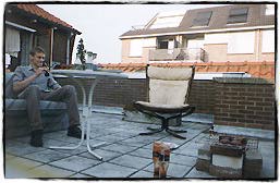 On the balcony of Kaap Hoorn
